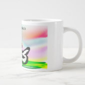 Jesus liebt für immer Jumbo-Tasse (Rechts)