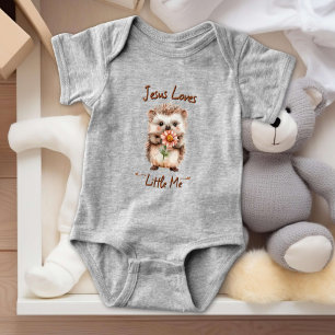 Jesus liebt kleinen Igel Baby Strampler