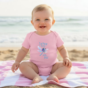 Jesus liebt kleines Ich Süße Libellengirl Baby Strampler
