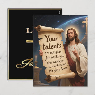 Jesus liebt mich 2025 Feiertag Glaube 2026 Feiertagspostkarte