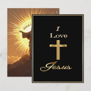Jesus liebt mich 2025 Feiertagsglaube 2026 Feiertagspostkarte