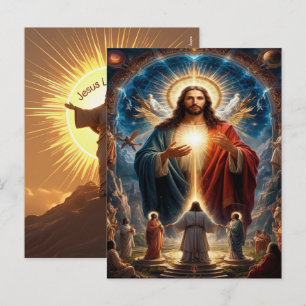 Jesus liebt mich 2025 Weihnachtsfest Glaube 2026 Feiertagspostkarte