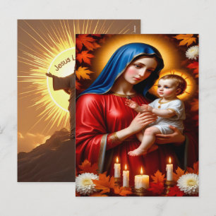 Jesus liebt mich 2025 Weihnachtsfest Glaube 2026 Feiertagspostkarte