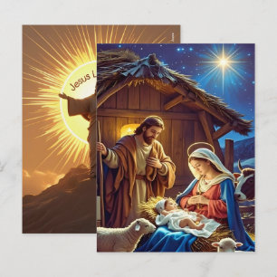 Jesus liebt mich 2025 Weihnachtsgrüße Glaube 2026 Feiertagspostkarte