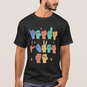 Jesus liebt mich Asl Christlich Jesus Kleinkind Du T-Shirt