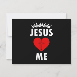 Jesus liebt mich christlich religiös einladung