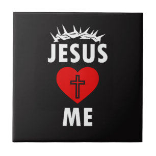 Jesus liebt mich christlich religiös fliese
