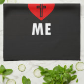 Jesus liebt mich christlich religiös geschirrtuch (Gefaltet)