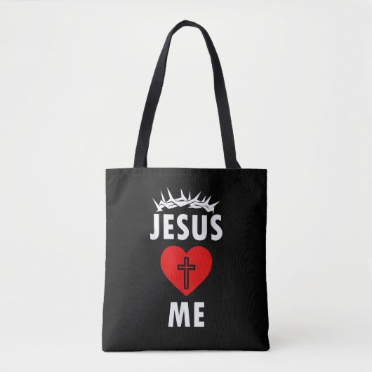 Jesus liebt mich christlich religiös tasche (Vorderseite)