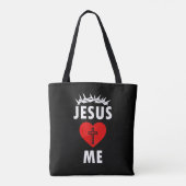 Jesus liebt mich christlich religiös tasche (Rückseite)