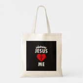 Jesus liebt mich christlich religiös tragetasche (Rückseite)
