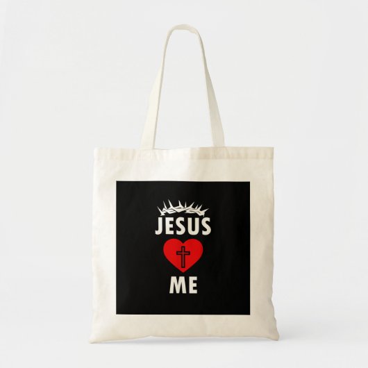 Jesus liebt mich christlich religiös tragetasche (Vorne)