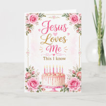 Jesus liebt mich | Christliche Geburtstagskarte