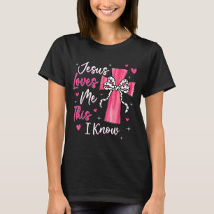 Jesus liebt mich, das weiß ich, Gott religiös chri T-Shirt