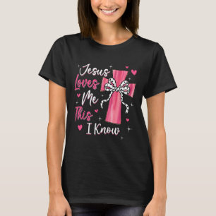 Jesus liebt mich, das weiß ich, Gott religiös chri T-Shirt
