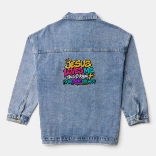 Jesus liebt mich, das weiß ich jeansjacke
