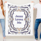 Jesus liebt mich Fleece-Decke Christliches Geschen Fleecedecke