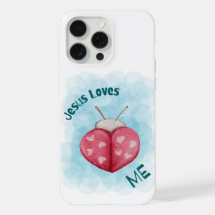 Jesus liebt mich Inspirationsmodernes Zitat iPhone 15 Pro Max Hülle