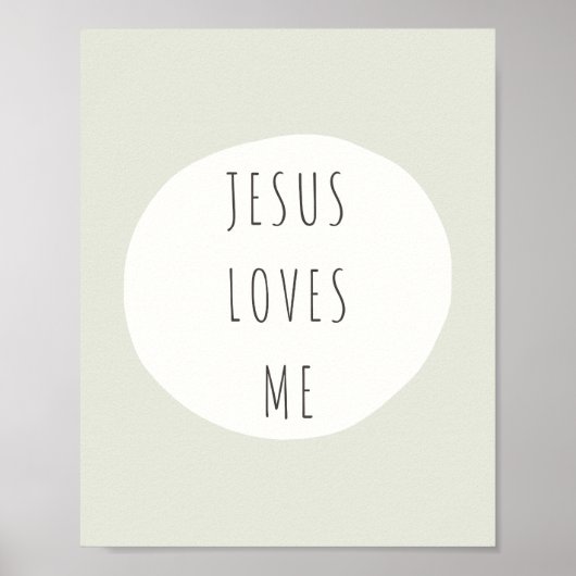 Jesus liebt mich. Poster & Drucke (Vorne)