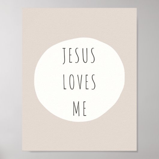 Jesus liebt mich. Poster & Drucke (Vorne)