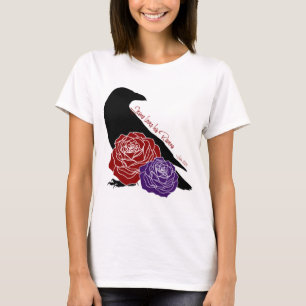 Jesus liebt seine Raben Christlicher Vogel & Rosen T-Shirt