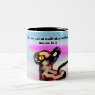 Jesus liebt uns zweifarbige tasse