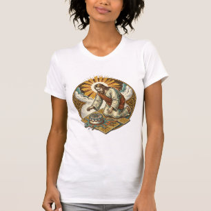Jesus ließ den Geburtstagskuchen mit dem Gesicht n T-Shirt