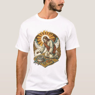 Jesus ließ den Geburtstagskuchen mit dem Gesicht n T-Shirt
