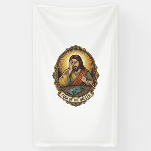 Jesus ließ Handybildschirm auf Tanzfläche Club H f Banner