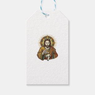 Jesus ließ kabelloses Ohrhörer unter Schreibtisch  Geschenkanhänger