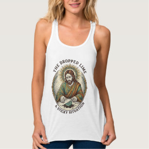 Jesus ließ Limettenscheibe schmutzigen Boden Tequi Tank Top