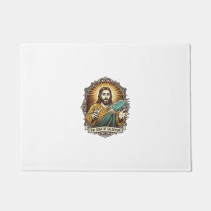 Jesus ließ rutschige Seife Duschbad ungeschickt Ba Fußmatte