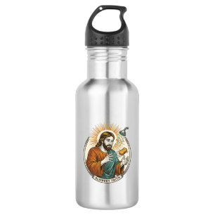 Jesus ließ rutschige Seife Duschwanne Ungeschickte Edelstahlflasche