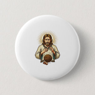 Jesus ließ schweren Medizinball fallen Zeh Schmerz Button