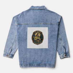Jesus ließ späte Nacht-Taco-Straßenessen betrunken Jeansjacke
