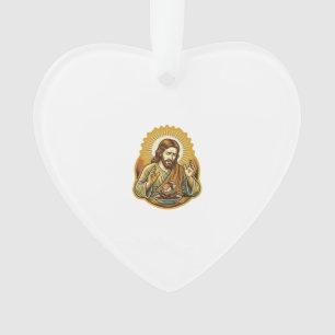 Jesus ließ Sushi in Sojasauce fallen Food Humor Ornament
