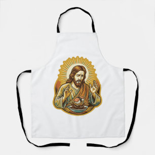 Jesus ließ Sushi in Sojasauce fallen Food Humor Schürze