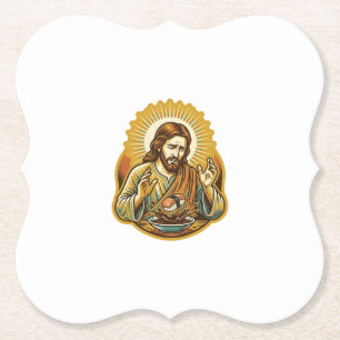 Jesus ließ Sushi in Sojasauce fallen Food Humor Untersetzer