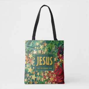 JESUS Ließ uns Adore Him STARS Tasche