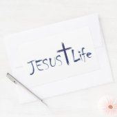 JESUS Life Blue Text Stickers 20 pro Blatt (Umschlag)