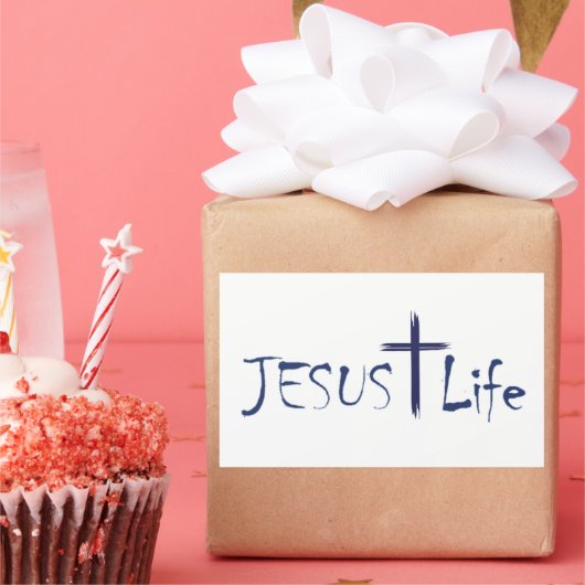 JESUS Life Blue Text Stickers 20 pro Blatt (Party)