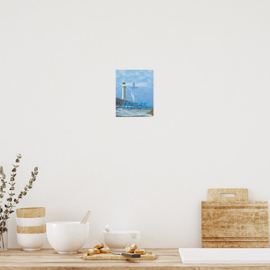 Jesus Light House Art Poster (Küche)