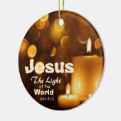 Jesus Light of the World Bible Verse Ornament (Links)