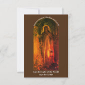 Jesus Light of the World Flat Card (Vorderseite)