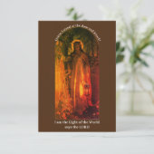 Jesus Light of the World Flat Card (Stehend Vorderseite)