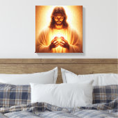 JESUS LIGHT OF THE WORLD LEINWANDDRUCK (Insitu (Schlafzimmer))
