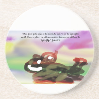 jesus light world getränkeuntersetzer