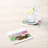 jesus light world rechteckiger pappuntersetzer (Vor Ort)