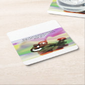 jesus light world rechteckiger pappuntersetzer (angewinkelt)