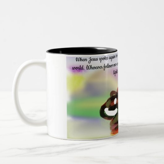 jesus light world zweifarbige tasse (Links)